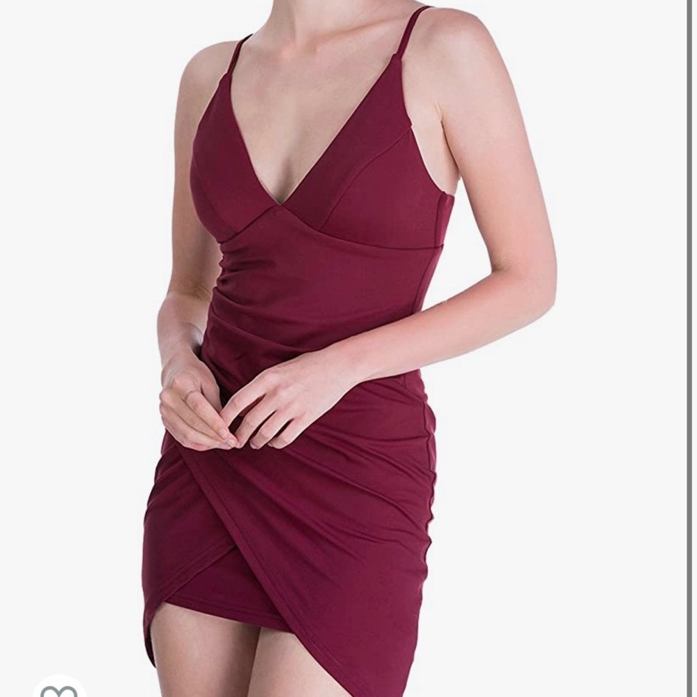 Mini ruched dress, lined sz small/ US4
